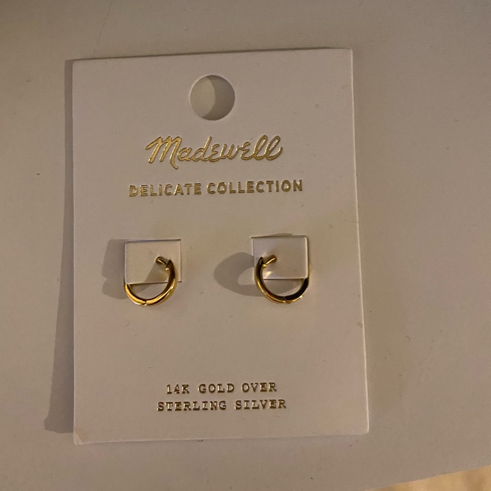Madewell mini hoop earrings